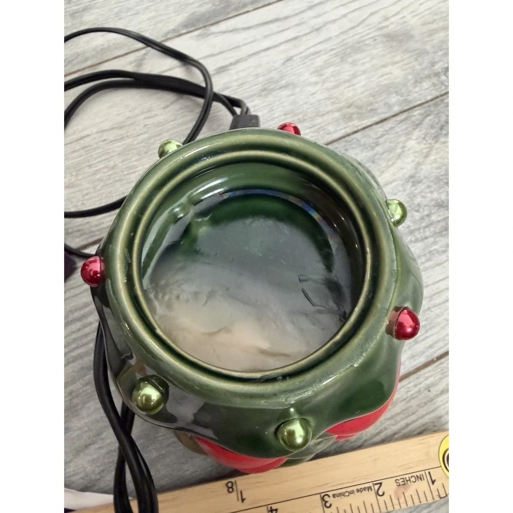 Scentsy Christmas Tree Wax Warmer Holiday Ceramic Full Size w Box Premium 23934‎